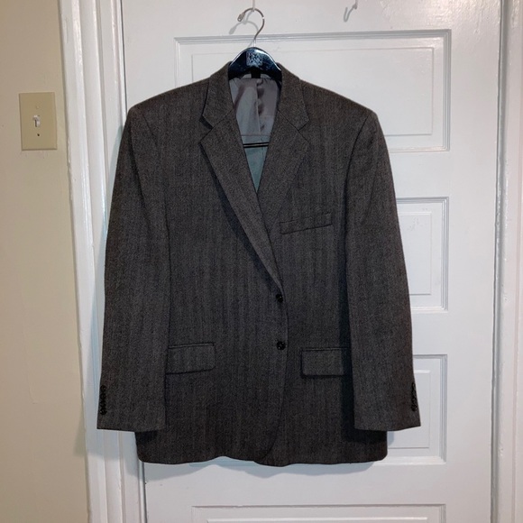 Saddlebred Charcoal Lambswool Blazer - Size 48R​